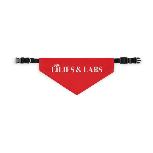 Red Pet Bandana Collar